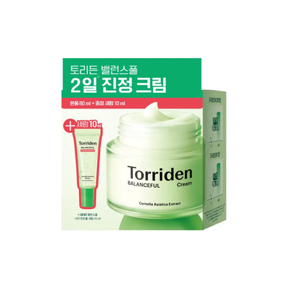 [Torriden] Cica Comfort Cream Soft Moisture Finish Set 80ml (+10ml Serum Bonus)