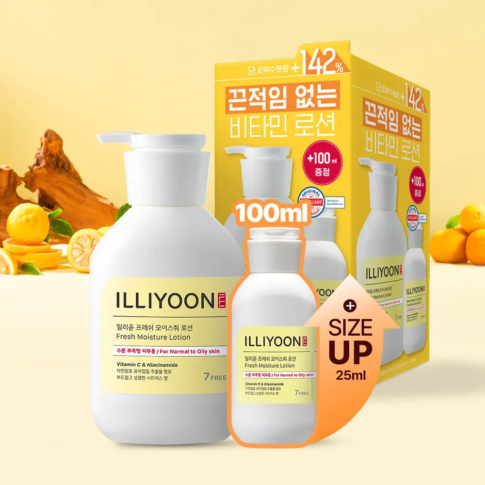 [illiyoon] Fresh Moisture Body Lotion Lightweight Citrus Finish 350ml + 100ml Set