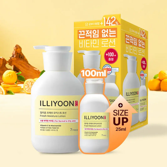 [illiyoon] Fresh Moisture Body Lotion Lightweight Citrus Finish 350ml + 100ml Set