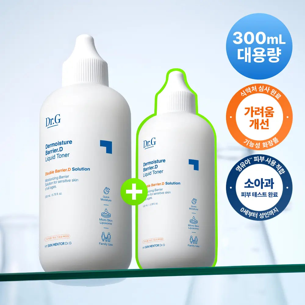 [Dr.G] Dermoisture Barrier Liquid Toner Soft Hydrating Finish Set 200ml + 100ml