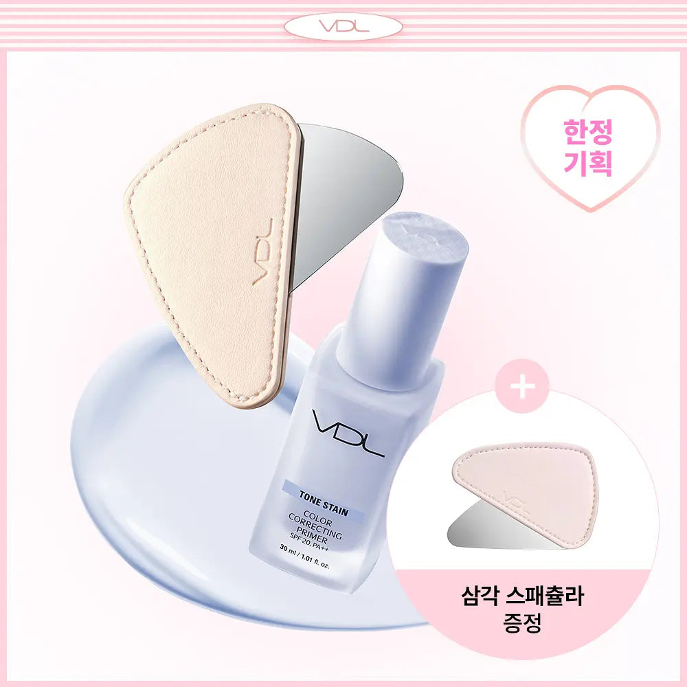 [vdl] Tone Stain Color Correcting Primer Soft Radiant Finish 30ml Set (with Spatula)