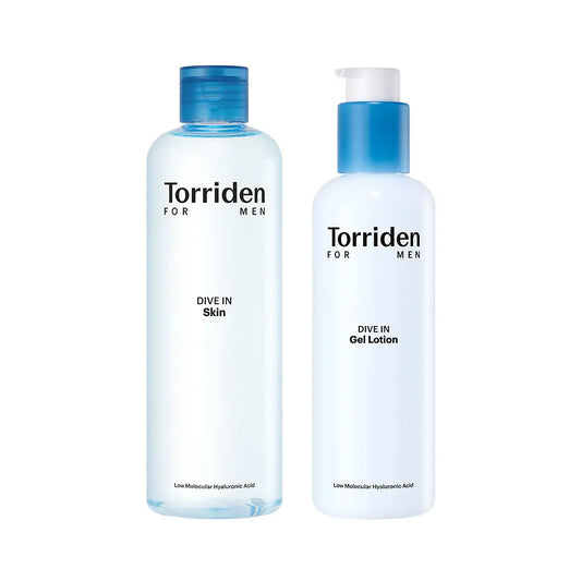 [Torriden] Dive-In For Men Lightweight Skin & Gel Lotion Care Set 300ml + 200ml + Minis