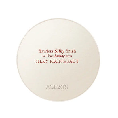 [AGE20S] Silky Fixing Foundation Pact Soft Matte Finish Duo Set (Main + Refill)