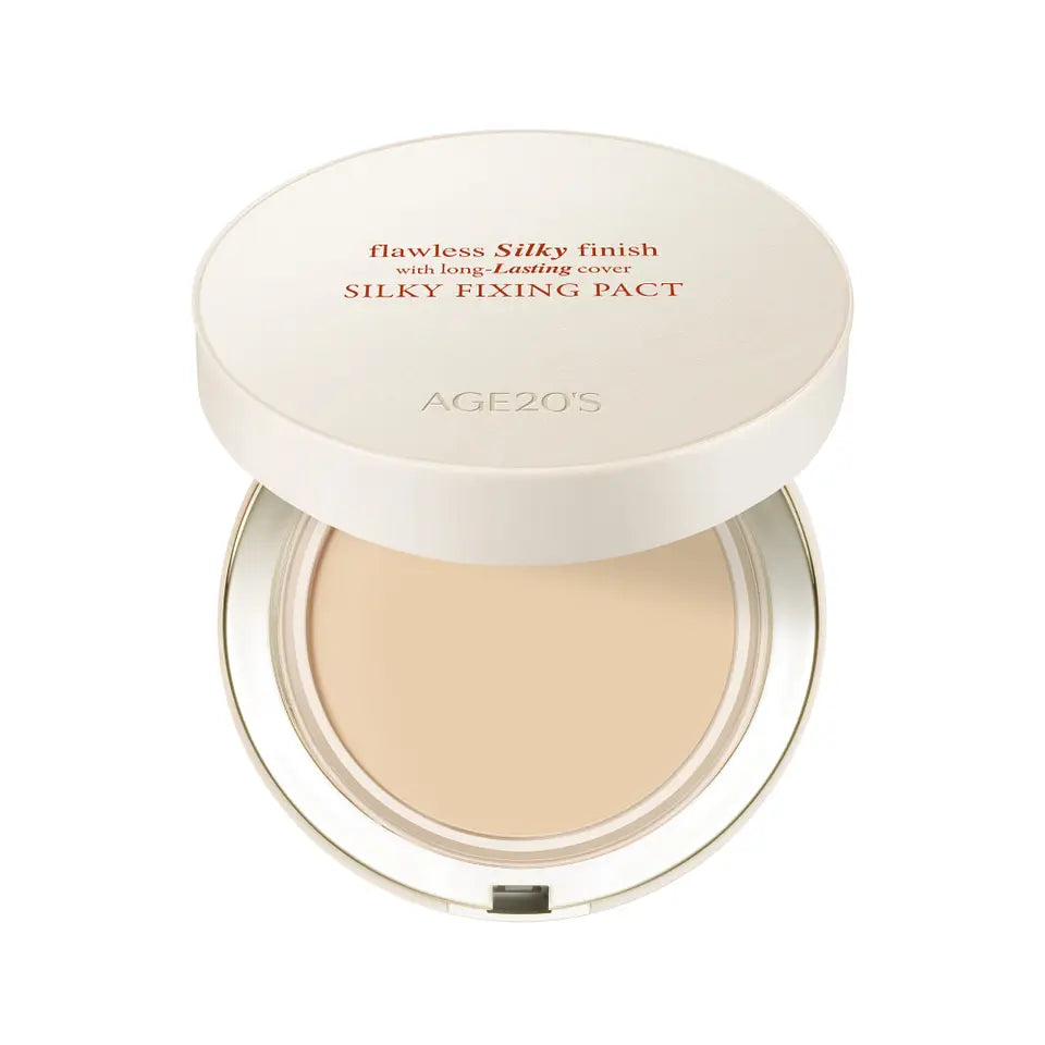 [AGE20S] Silky Fixing Foundation Pact Soft Matte Finish Duo Set (Main + Refill)