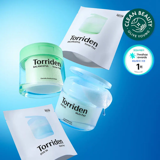 [Torriden] Toner Pad Refill Set with Fresh Comfort Finish 180ml (1+1 Option)