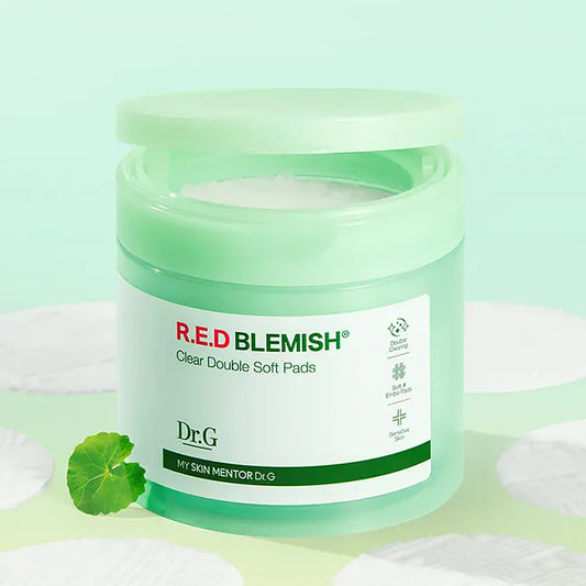 [Dr.G] Red Blemish Clear Double Texture Pad Radiant Finish | 60 Pads
