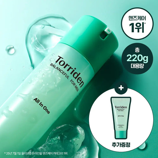 [Torriden] Men’s Cica Fresh All-in-One Moisturizer with Light Comfort Finish 200g + Mini 20g Option