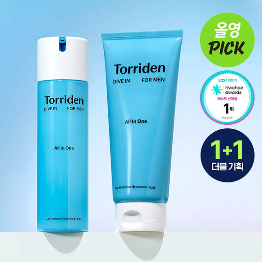[Torriden] Dive-In For Men Lightweight Moisture All-in-One Gel Cream Duo Set 200g x2