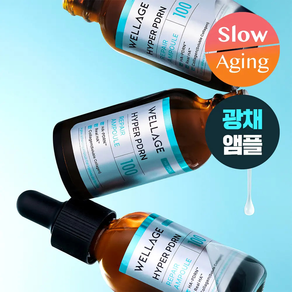 [WELLAGE] Hyper PDRN Glow Hydrating Ampoule Smooth Radiant Finish 30ml