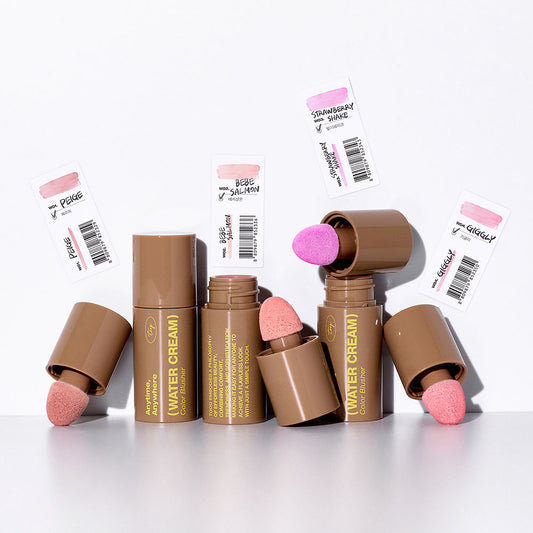 [TOOQ] Water Cream & Lique Cream Blush Soft Watercolor Finish 1 Shade (9 Option