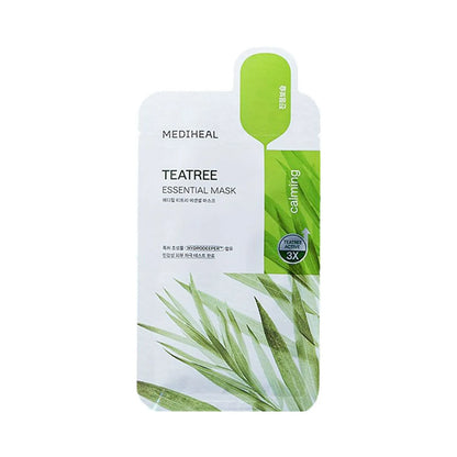 [MEDIHEAL] Tea Tree Essential Mask Sheet – Refreshing & Balancing Facial Care | 10 Sheets | GlowLab