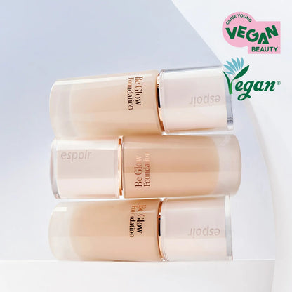 [espoir] Be Glow Foundation – Vegan Formula with Natural Radiant Look | 30g, 10 Shades
