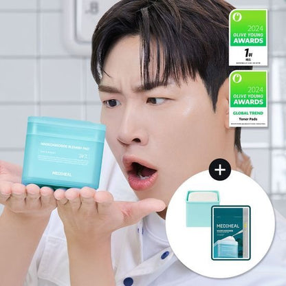 [Mediheal] Essential Mask Pad Set | Madecassoside · PDRN · Collagen Formula | 200 Sheets Total (Main + Refill) | GlowLab