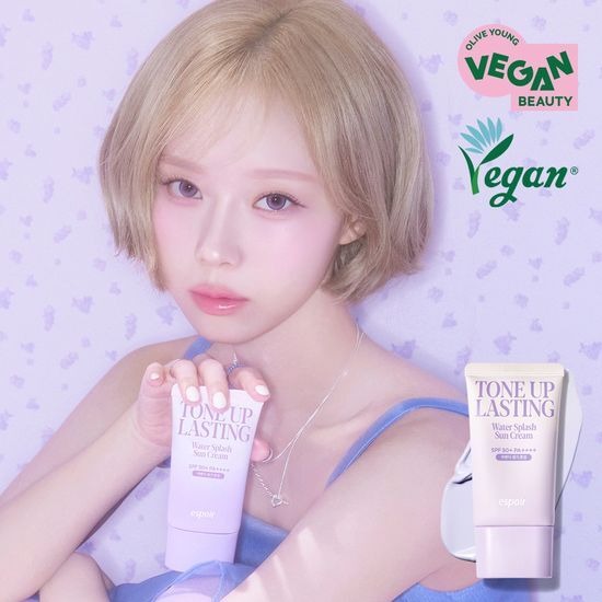 [espoir] DISNEY EDITION Water Splash Sun Cream Tone Up Lasting – Lavender Moisture SPF50+ PA++++ | 50ml