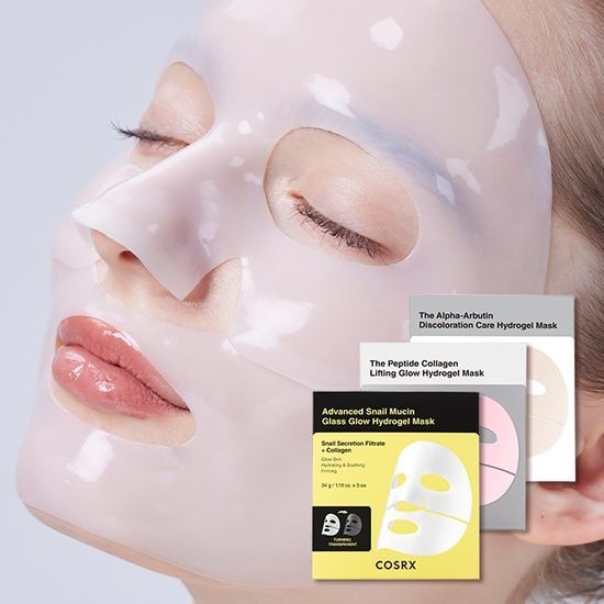 [COSRX] Hydrogel Mask Set for Radiant, Firm, and Bright Skin | 3 Sheets (Snail / Peptide / Alpha-Arbutin)