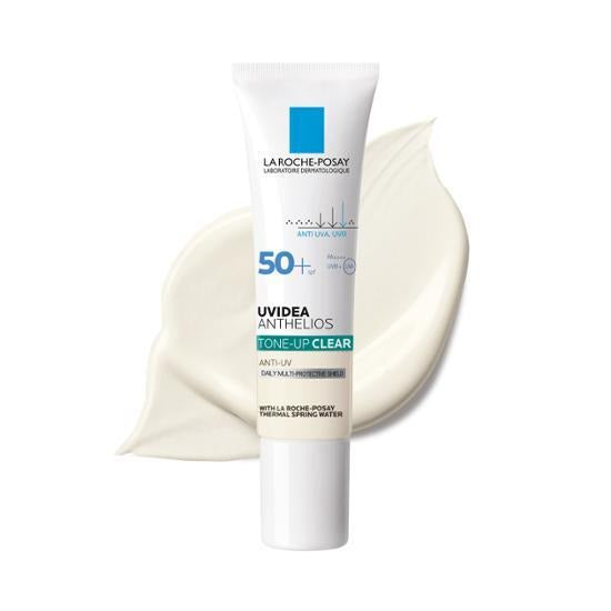 [La Roche-Posay] Uvidea Anthelios Tone-Up Clear | UV Protection & Bright Finish | 30ml