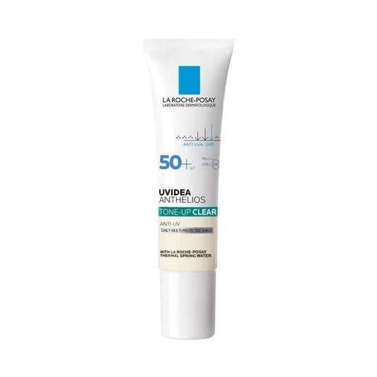 [La Roche-Posay] Uvidea Anthelios Tone-Up Clear | UV Protection & Bright Finish | 30ml