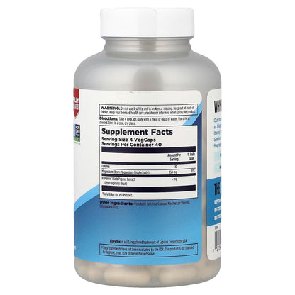[KAL] Magnesium Glycinate 350 | Premium Magnesium Formula | 160 VegCaps | GlowLab