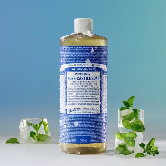 [Dr. Bronner’s] Pure Castile Soap – Organic Plant Oils for Face & Body | 950 ml (12 Variants)