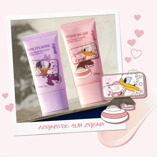 [espoir] DISNEY EDITION Water Splash Sun Cream Ceramide – Moisture Care SPF50+ PA++++ | 60ml