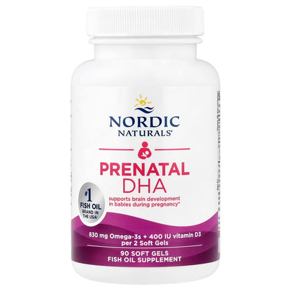 [Nordic Naturals] Prenatal DHA – Omega-3 Supplement with Vitamin D3 | 60 / 90 / 180 Softgels