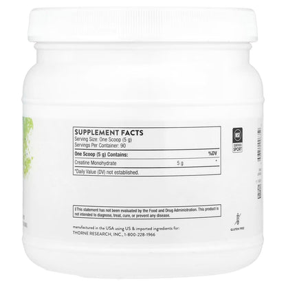 [Thorne] Creatine Powder | Dietary Supplement | 450g / 900g