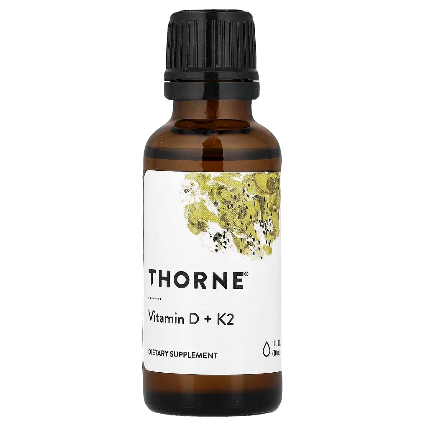 [Thorne] Vitamin D + K2 Drops | Dietary Supplement | 30ml | GlowLab