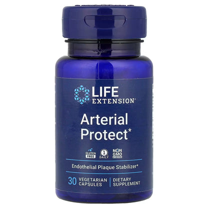 [Life Extension] Arterial Protect | Dietary Supplement for Heart Health Support | 30 Vegetarian Capsules | GlowLab