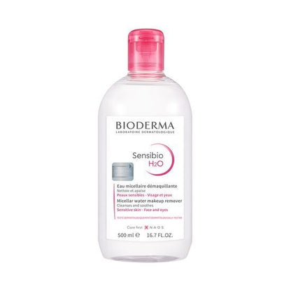 [BIODERMA] Sensibio H2O Micellar Cleansing Water - Gentle, Refreshing Makeup Remover | 500ml x 2