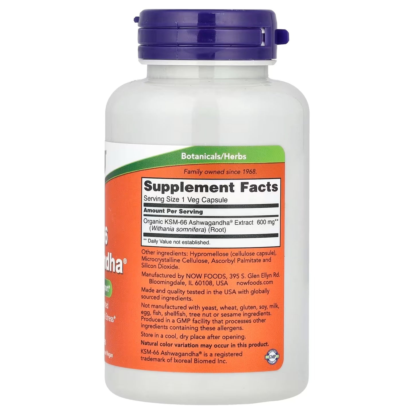 [NOW Foods] KSM-66 Ashwagandha 600mg | Stress & Wellness Support | 90 Veg Capsules