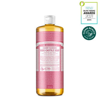 [Dr. Bronner’s] Pure Castile Soap – Organic Plant Oils for Face & Body | 950 ml (12 Variants)