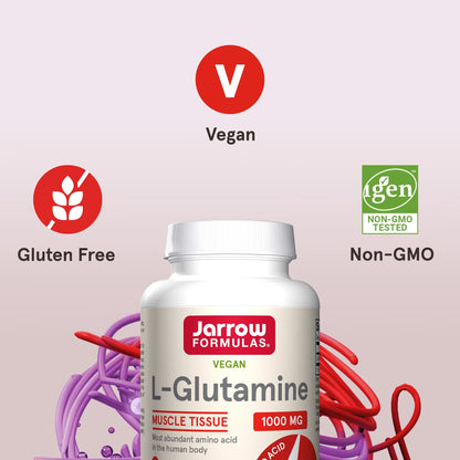[Jarrow Formulas] L-Glutamine 1000mg | Dietary Supplement for Daily Wellness | 100 Tablets