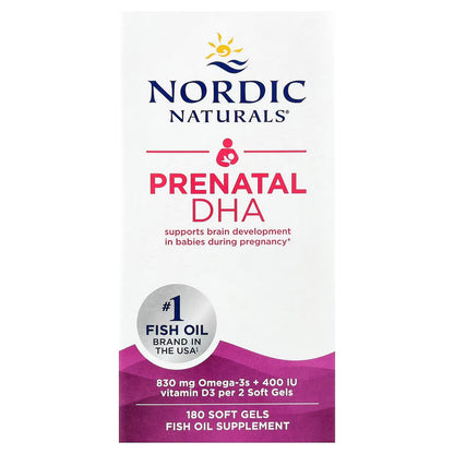 [Nordic Naturals] Prenatal DHA – Omega-3 Supplement with Vitamin D3 | 60 / 90 / 180 Softgels