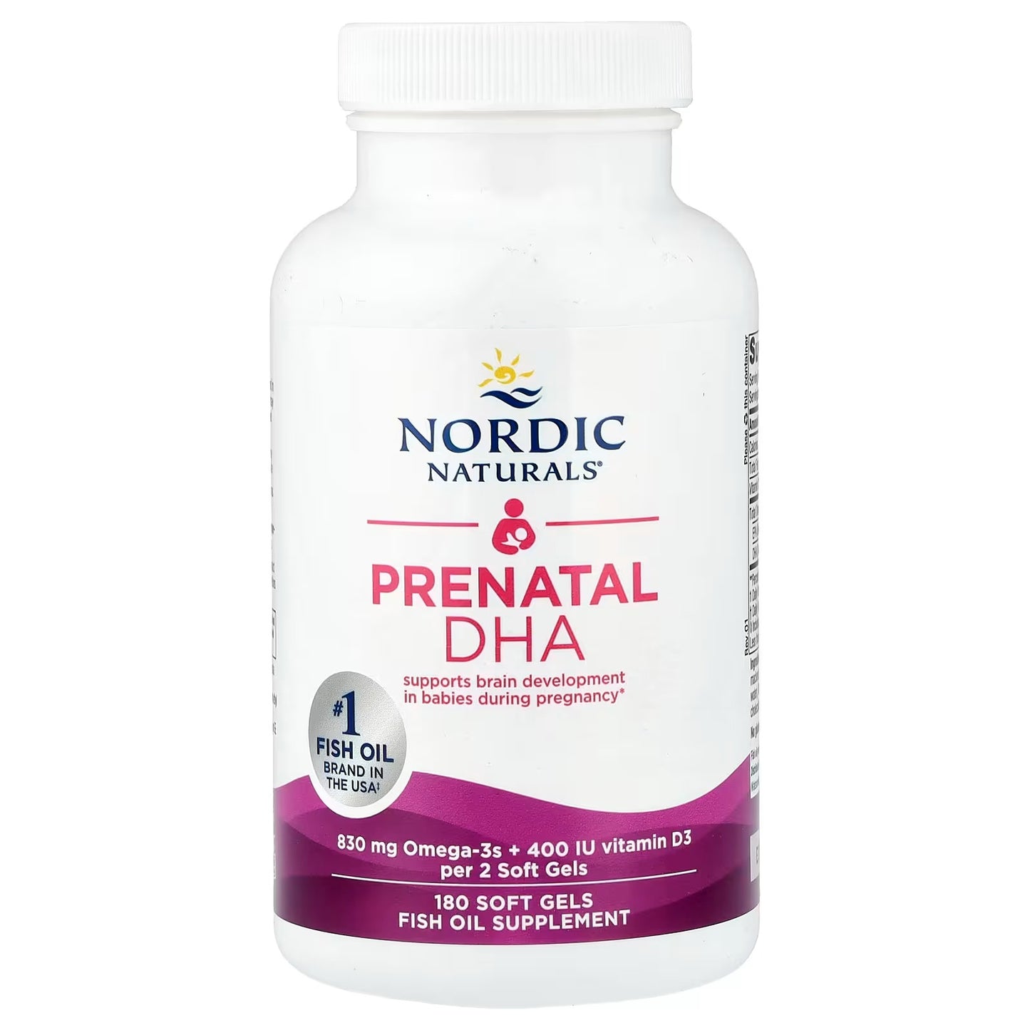 [Nordic Naturals] Prenatal DHA – Omega-3 Supplement with Vitamin D3 | 60 / 90 / 180 Softgels