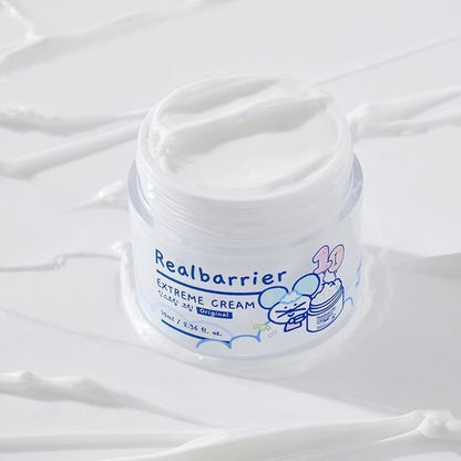 [Real Barrier] Extreme Cream Original Set | 70ml + 30ml + Padding Bag Keyring | Intense Barrier Repair & 100-Hour Moisture