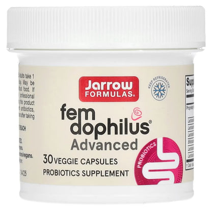 [Jarrow Formulas] Fem Dophilus 10 Billion CFU | Probiotic Dietary Supplement for Daily Wellness | 30 Veggie Capsules
