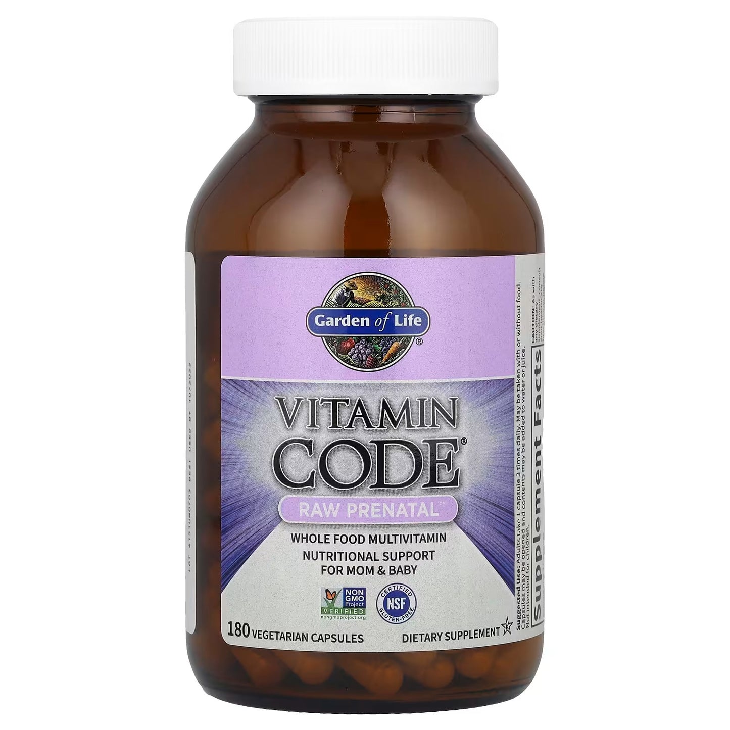[Garden of Life] Vitamin Code RAW Prenatal – Whole Food Multivitamin Formula | 90 / 180 Vegetarian Capsules