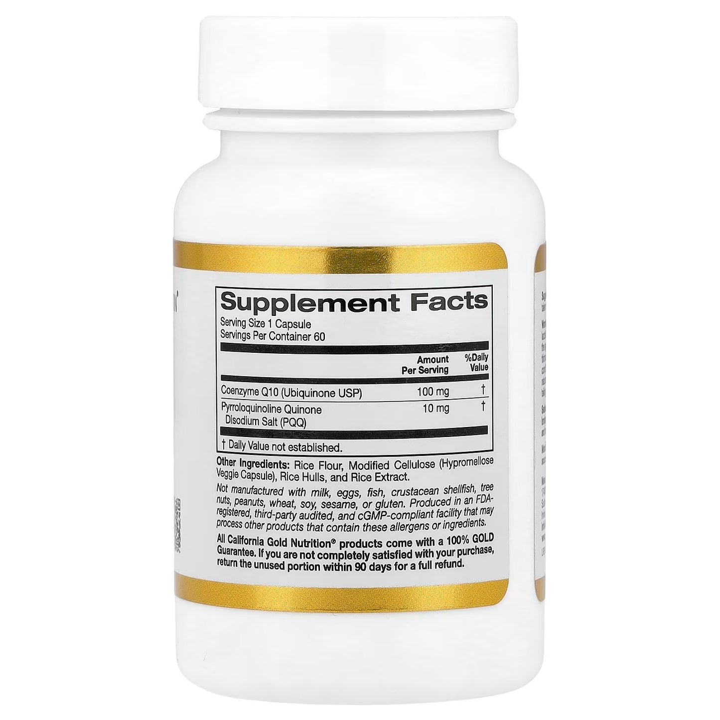 [California Gold Nutrition] CoQ10 with PQQ | Premium Coenzyme Q10 Complex | 60 Veggie Capsules