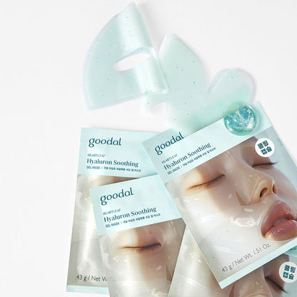 [Goodal] Heartleaf Hyaluron Soothing Gel Mask | Cooling &amp; Hydrating Sheet Mask 5ea