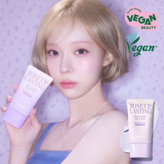 [espoir] Water Splash Sun Cream Tone Up Lasting – Lightweight Vegan Formula | 50ml
