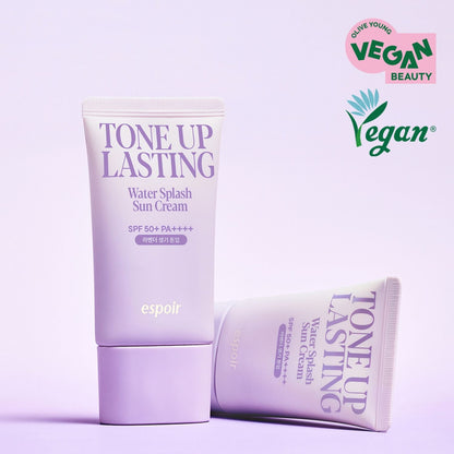 [espoir] Water Splash Sun Cream Tone Up Lasting – Lightweight Vegan Formula | 50ml