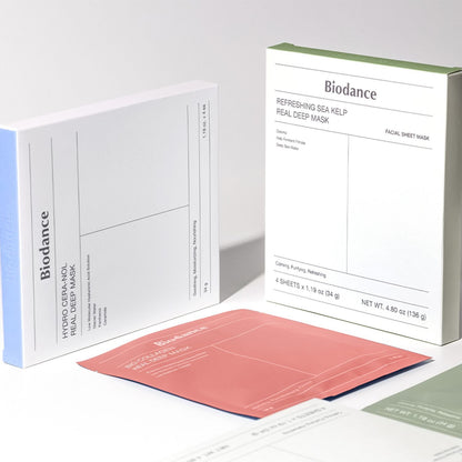[Biodance] Real Deep Mask Set | Hydrating &amp; Refreshing Hydrogel Care 7 + 1 pcs