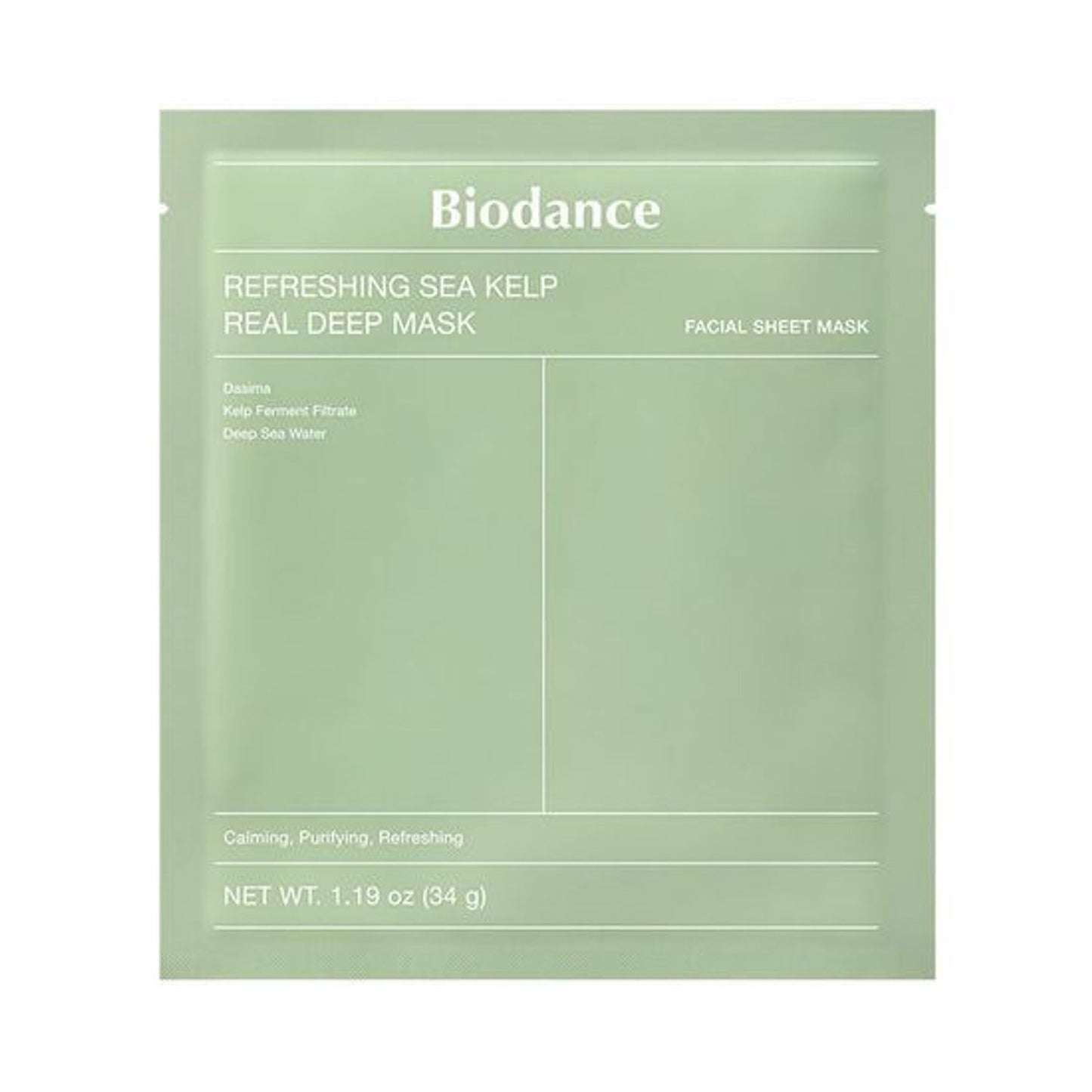 [BIODANCE] Refreshing Sea Kelp Real Deep Mask – Cooling Hydration & Balance Care | 7 Sheets