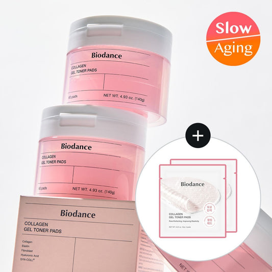 [BIODANCE] Collagen Gel Toner Pads – Hydrating & Soothing Care Pads | 60P + 10P Set