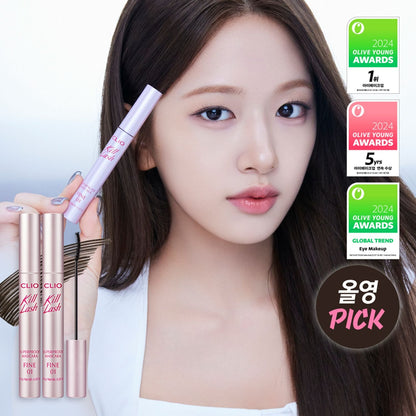 [CLIO] Kill Lash Superproof Mascara Fine 7g | Smudge-Free & Slim Brush Definition