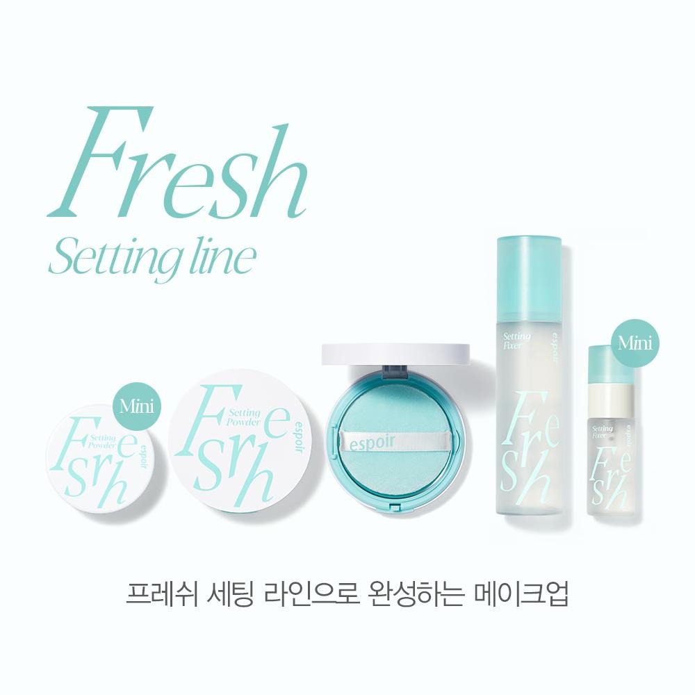 [espoir] Fresh Setting Powder | Vegan Clean Formula for Smooth, Soft Finish | 9g