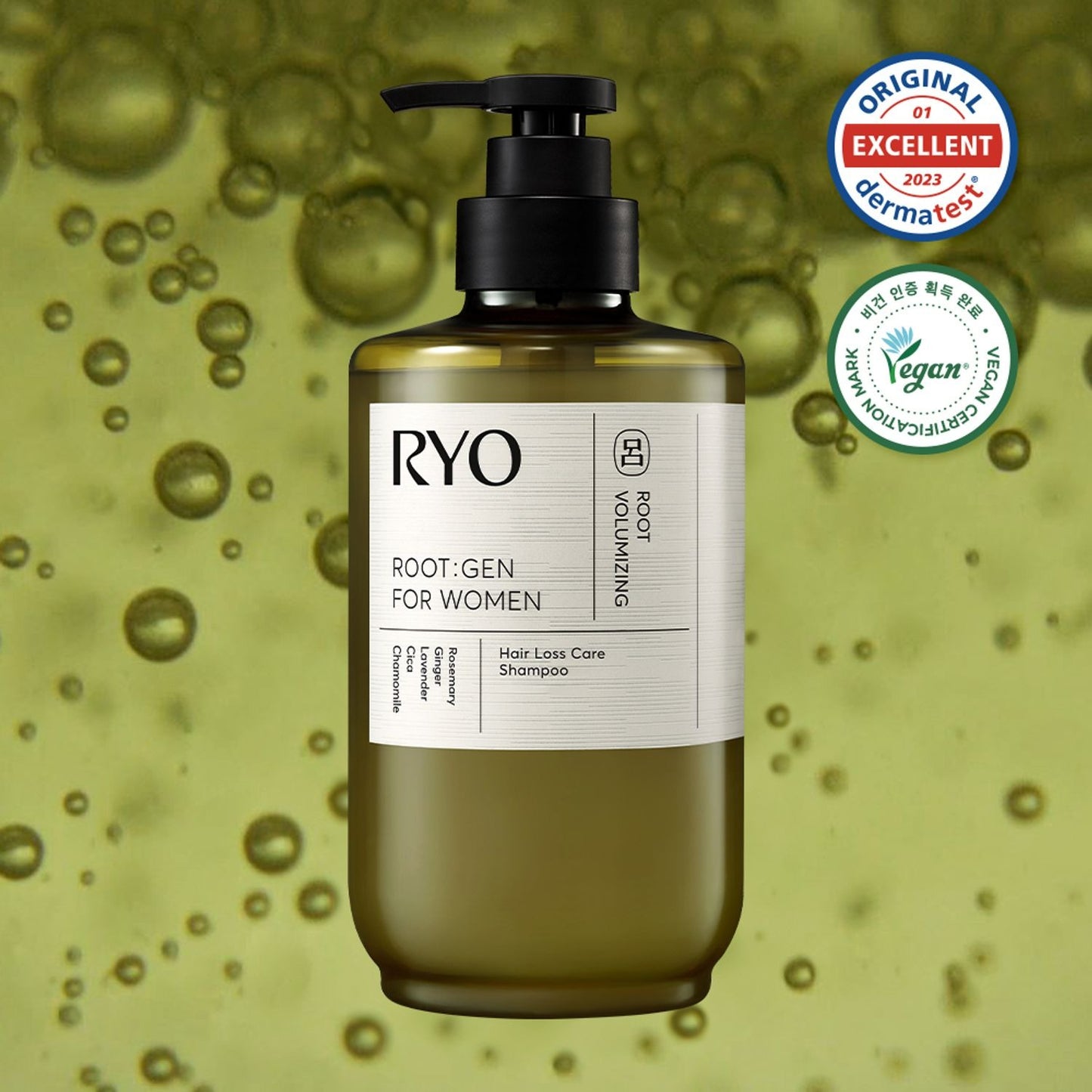 [Ryo] Volumizing Scalp Shampoo with Soft Herbal Lather – 353mL Double Pack