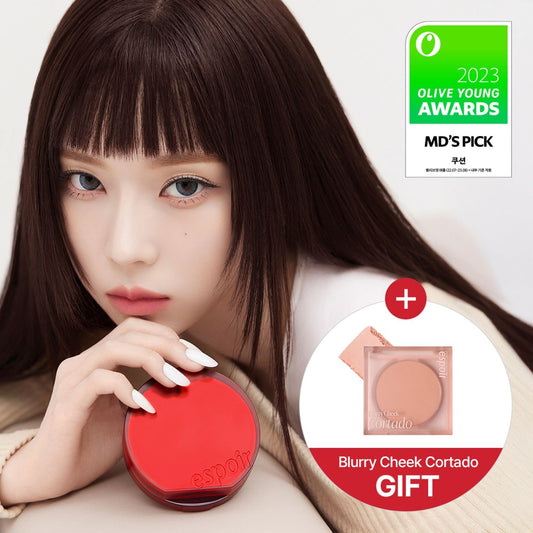 [espoir] Be Velvet Cover Cushion 15g + Refill | Long-Wear Velvet Finish SPF42 PA++