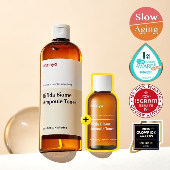 [ma:nyo Factory] Bifida Biome Ampoule Toner | Hydrating & Balancing Care | 400ml + 100ml Set | GlowLab