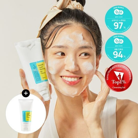 [COSRX] Low pH Good Morning Gel Cleanser | Gentle Daily Facial Cleanser 150ml (1+1 Double Set)